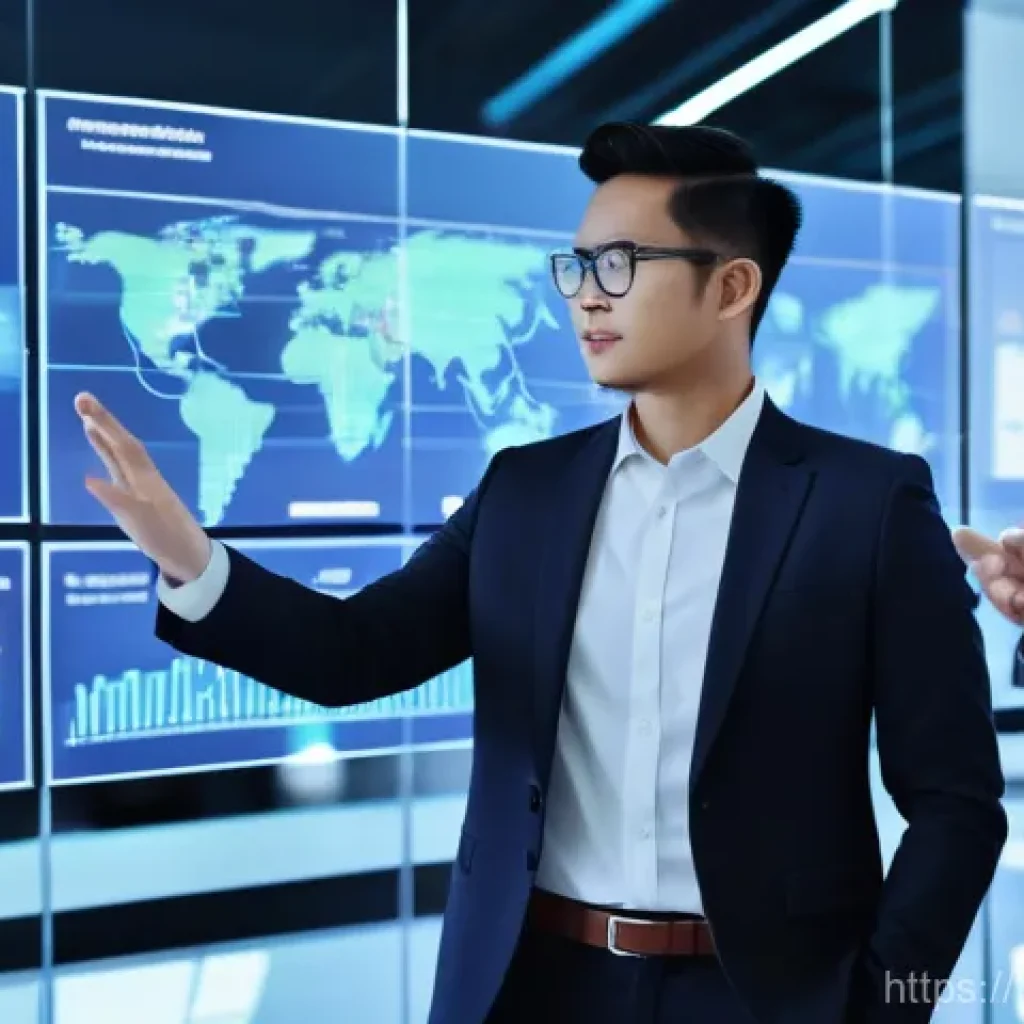 AI 기술과 클라우드 서비스 통합 - **Prompt for "AI and Cloud Empowering Thai Business"**
    A dynamic and futuristic high-angle shot ...