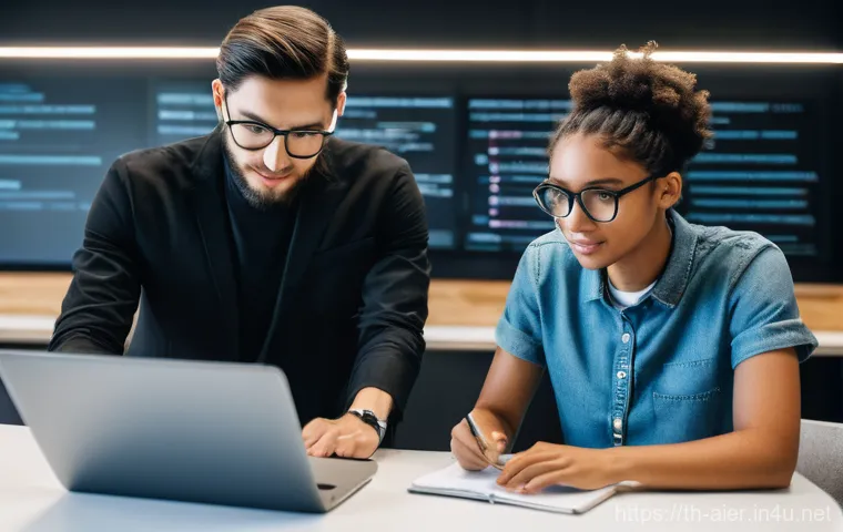 AI 분야 학위 취득과 학습 경로 - **Prompt:** A diverse group of individuals, including young students and seasoned professionals of v...